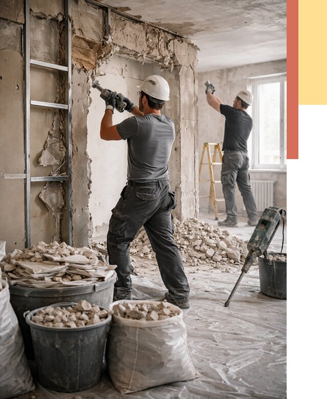 Демонтажные работы в Балтийске от 2753 руб. — услуги и цена под ключ | ОТДЕЛОЧНИК-Блт