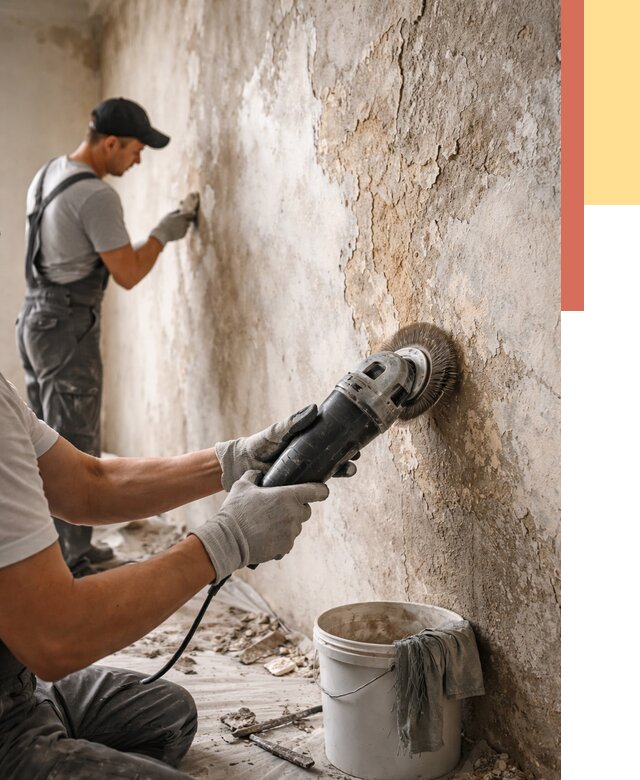 Снятие и удаление краски со стен в Балтийске от 2141 руб. — ОТДЕЛОЧНИК-Блт