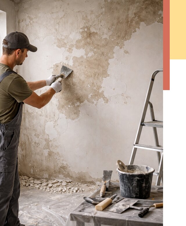 Снятие старой шпаклевки в Балтийске от 1886 руб. — быстро и недорого | ОТДЕЛОЧНИК-Блт