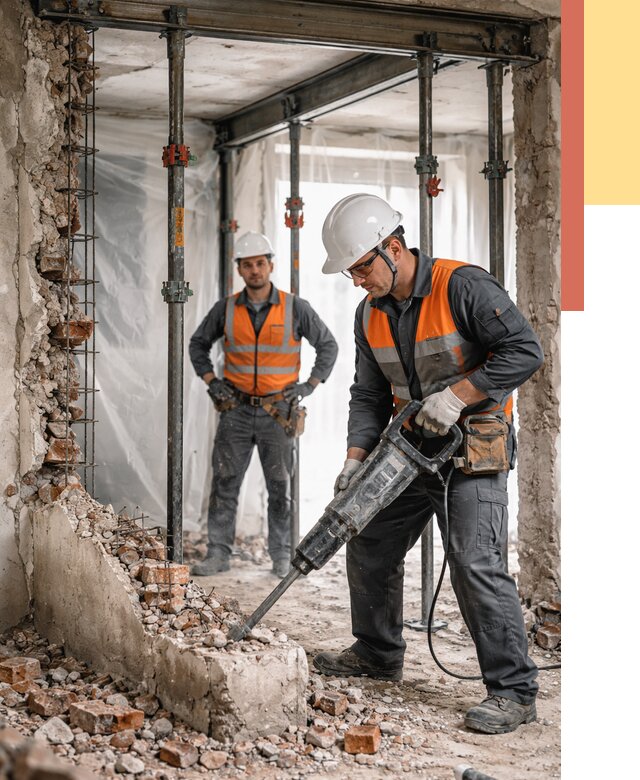 Снос несущих стен в Балтийске от 10450 руб. — демонтаж несущей стены под ключ | ОТДЕЛОЧНИК-Блт