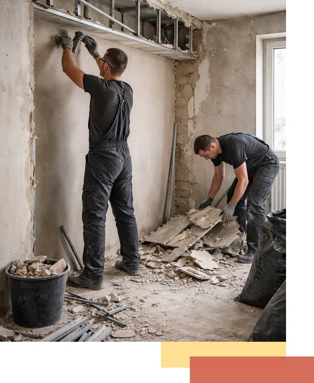 Демонтаж короба из гипсокартона в Балтийске быстро и аккуратно