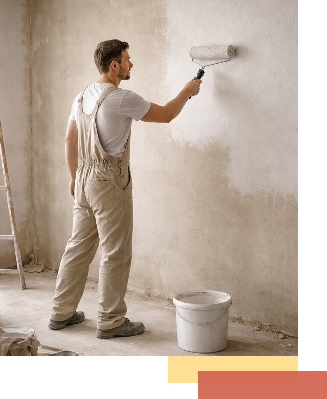 Грунтовка стен под отделку в Балтийске профессиональным раствором