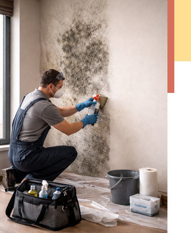 Удаление плесени со стен в Балтийске от 2192 руб. — быстро и недорого | ОТДЕЛОЧНИК-Блт