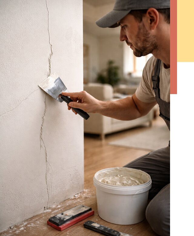 Заделка трещин и сколов в Балтийске от 2498 руб. — быстро и недорого | ОТДЕЛОЧНИК-Блт