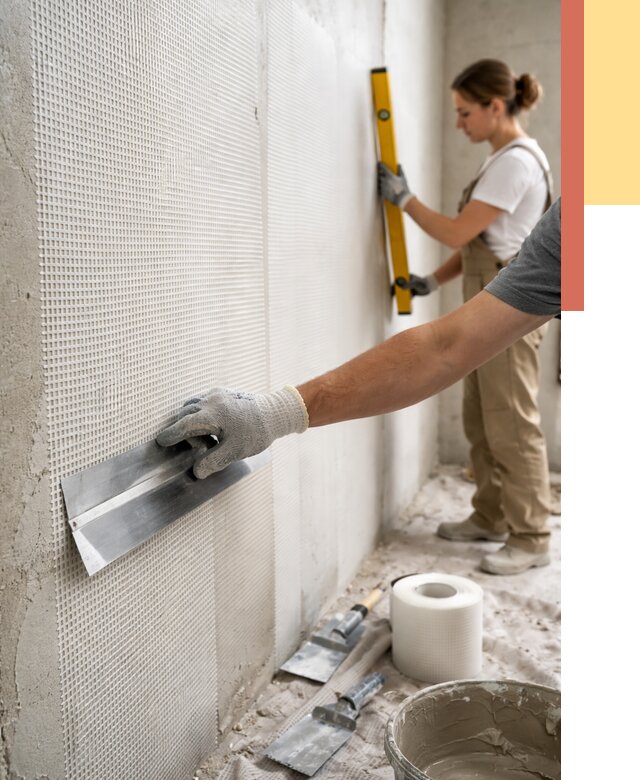 Армирование стен стеклосеткой в Балтийске от 3262 руб. под ключ | ОТДЕЛОЧНИК-Блт