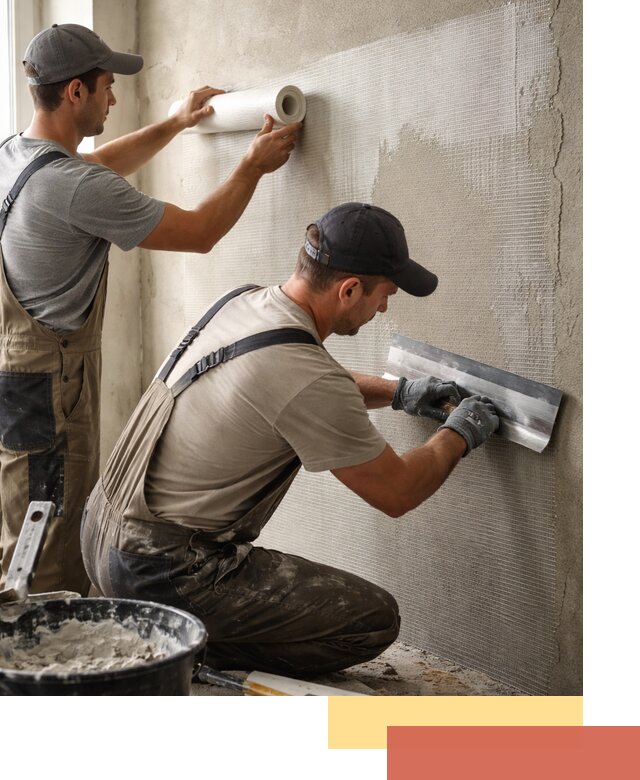 Армирование стен стеклосеткой в Балтийске для прочной отделки