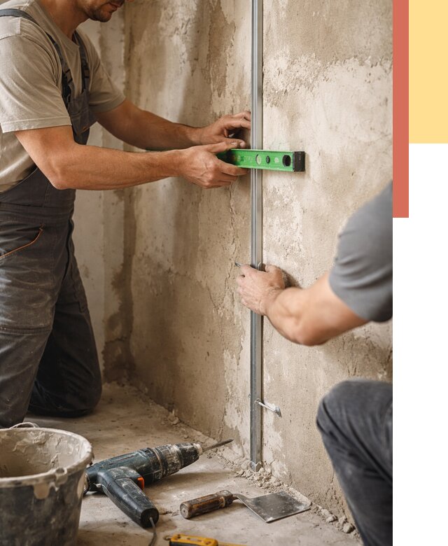 Установка штукатурных маяков в Балтийске от 7137 руб. — быстро и недорого | ОТДЕЛОЧНИК-Блт