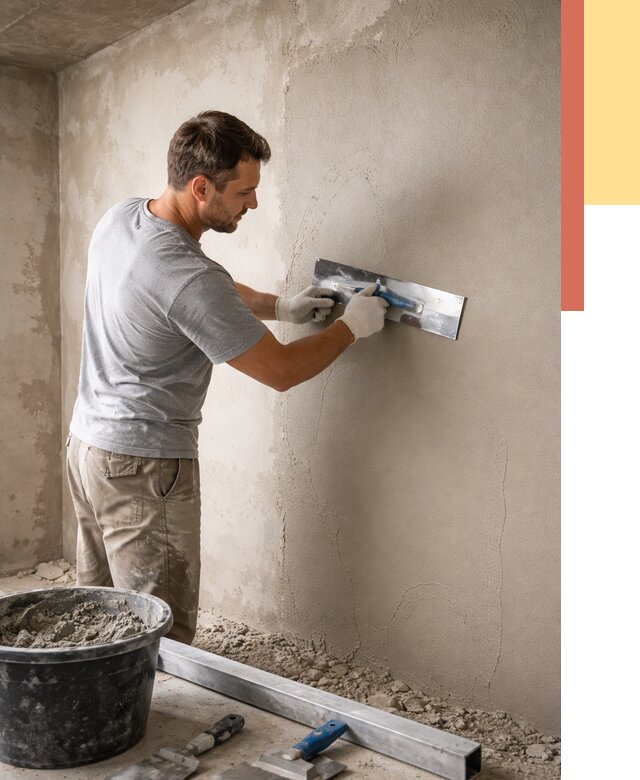 Штукатурка стен без маяков в Балтийске от 7340 руб/м2 — услуги и цена | ОТДЕЛОЧНИК-Блт