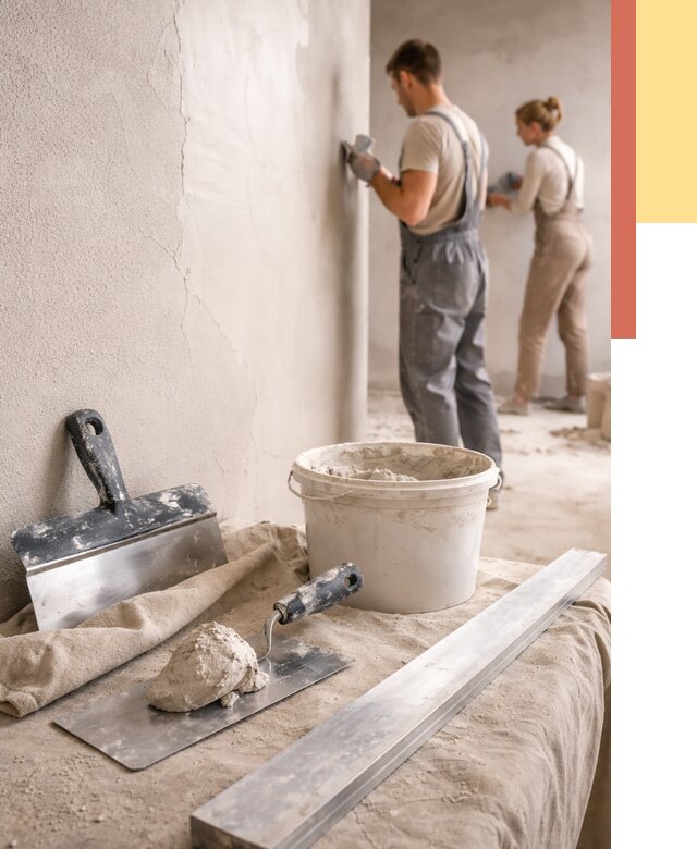 Штукатурка стен гипсовая в Балтийске от 4588 руб/м2 — быстро и недорого | ОТДЕЛОЧНИК-Блт