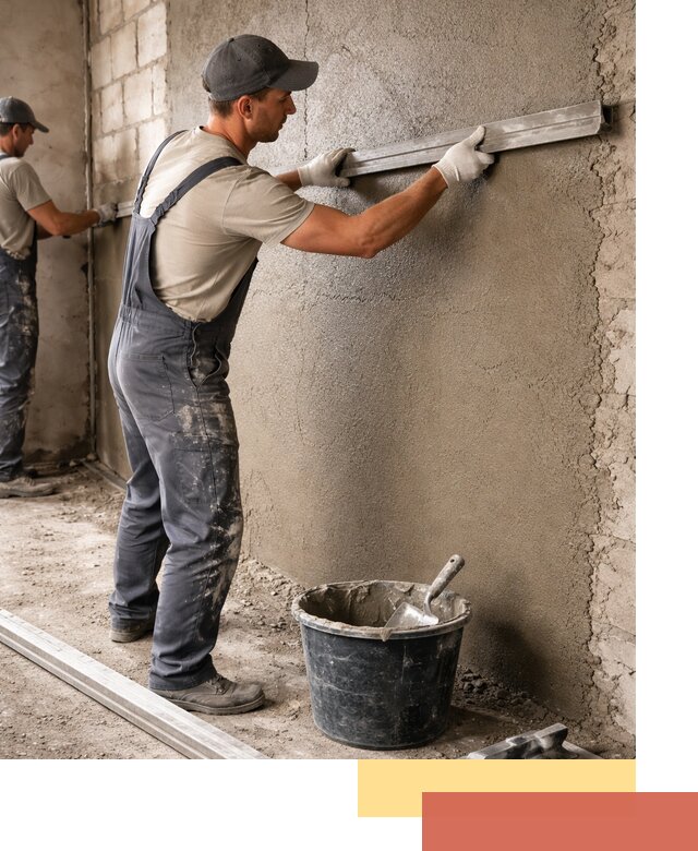 Штукатурка стен цементно-песчаная в Балтийске профессионально