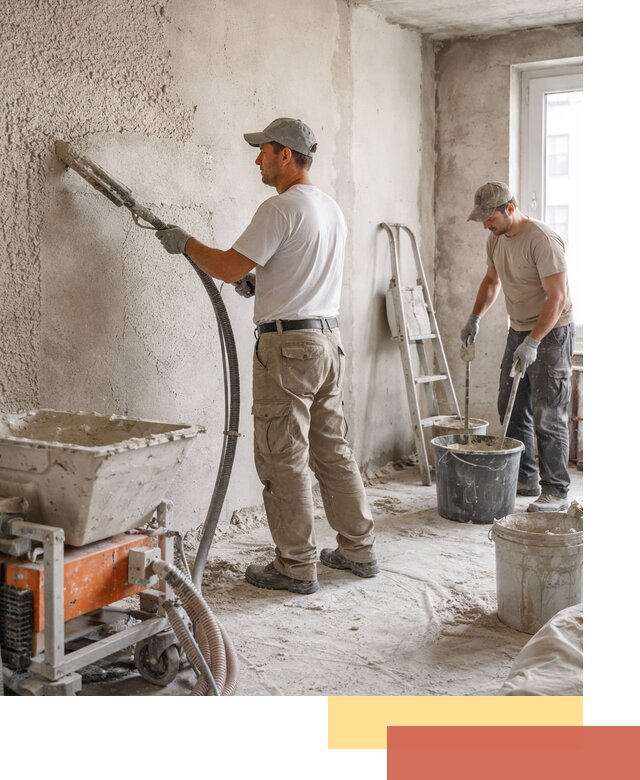 Машинная штукатурка стен в Балтийске — быстро и качественно