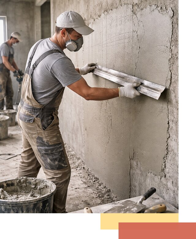 Штукатурка бетонных стен в Балтийске качественно и долговечно