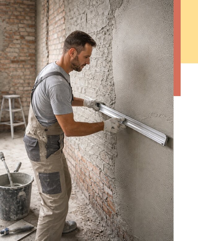 Штукатурка кирпичных стен в Балтийске от 4588 руб/м2 — быстро и недорого | ОТДЕЛОЧНИК-Блт