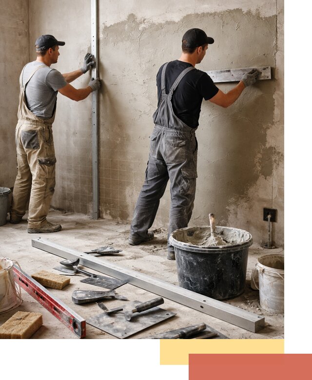 Профессиональная штукатурка стен под плитку в Балтийске