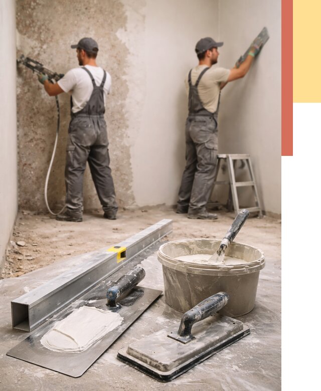 Штукатурка стен под обои в Балтийске от 4588 руб./м2 — выравнивание под обои | ОТДЕЛОЧНИК-Блт