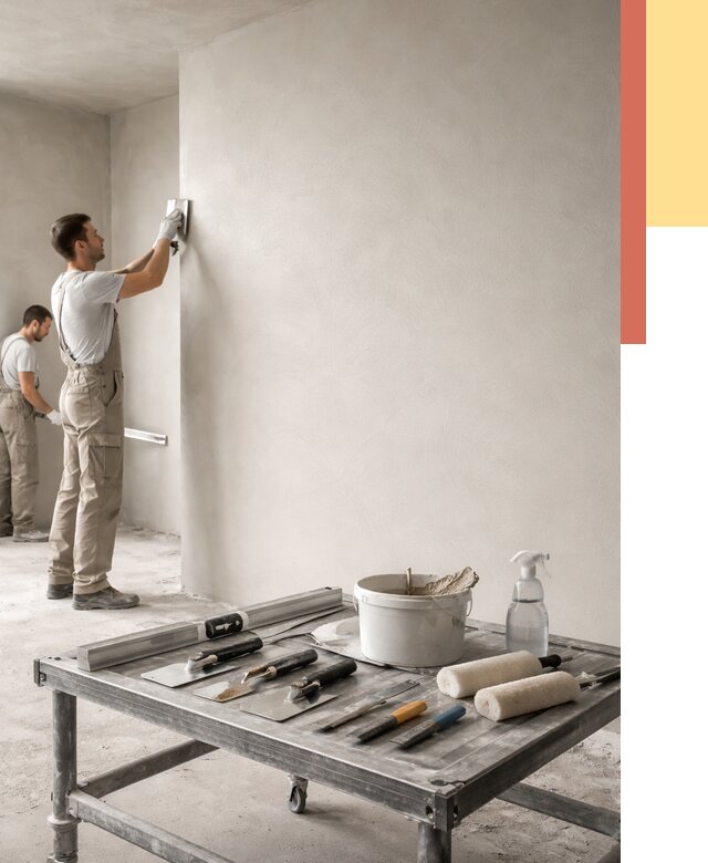 Штукатурка стен под покраску в Балтийске от 4588 руб./м² — качественно и недорого | ОТДЕЛОЧНИК-Блт