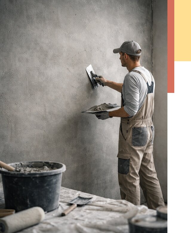 Декоративная штукатурка под бетон в Балтийске от 2549 руб./м² — нанесение под ключ | ОТДЕЛОЧНИК-Блт