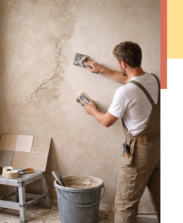 Ремонт декоративной штукатурки в Балтийске от 4588 руб. под ключ | ОТДЕЛОЧНИК-Блт