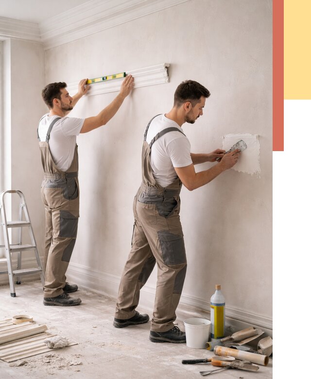 Монтаж лепнины на стены в Балтийске от 4588 руб. — недорого, быстро | ОТДЕЛОЧНИК-Блт