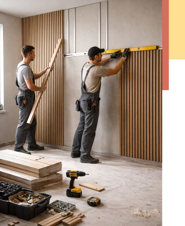 Монтаж реечных панелей на стены в Балтийске от 1223 руб. — быстро и недорого | ОТДЕЛОЧНИК-Блт