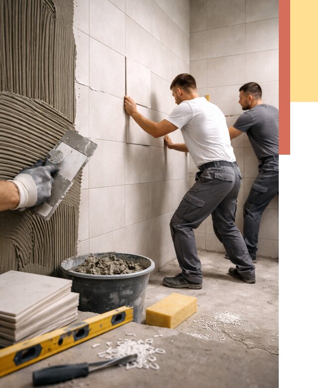 Укладка плитки на стены в Балтийске от 867 руб. — качественно и недорого | ОТДЕЛОЧНИК-Блт