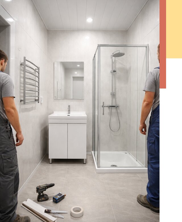 Отделка ванной комнаты панелями ПВХ в Балтийске от 4588 руб. за м2 | ОТДЕЛОЧНИК-Блт