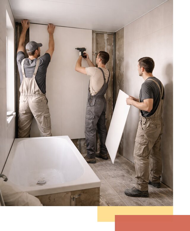 Отделка ванной панели ПВХ профессионально в Балтийске