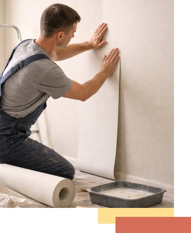 Поклейка флизелиновых обоев в Балтийске качественно и быстро