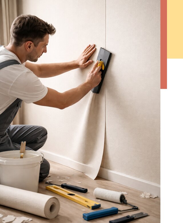 Поклейка виниловых обоев в Балтийске от 4588 руб. | Быстро и недорого — ОТДЕЛОЧНИК-Блт