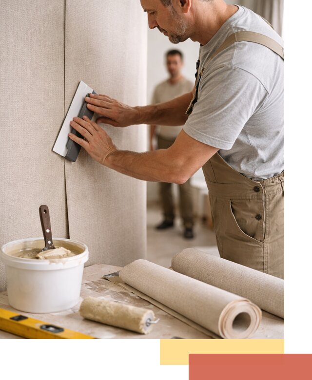 Поклейка текстильных обоев в Балтийске профессионально и аккуратно