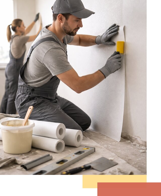 Поклейка стеклообоев профессионально в Балтийске