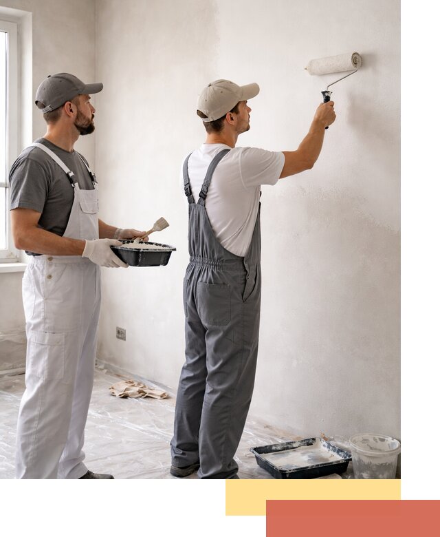 Покраска стен водоэмульсионной краской в Балтийске