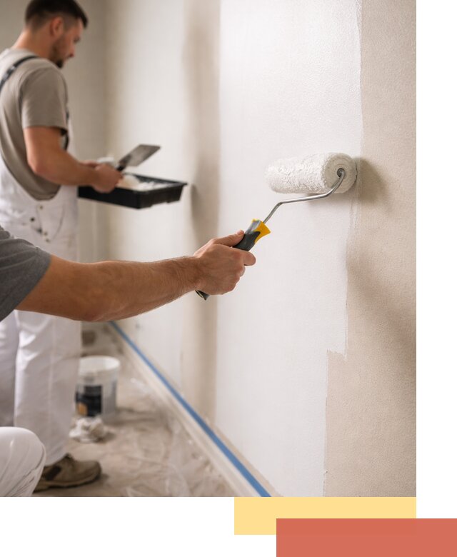 Покраска стен акриловой краской профессионально в Балтийске