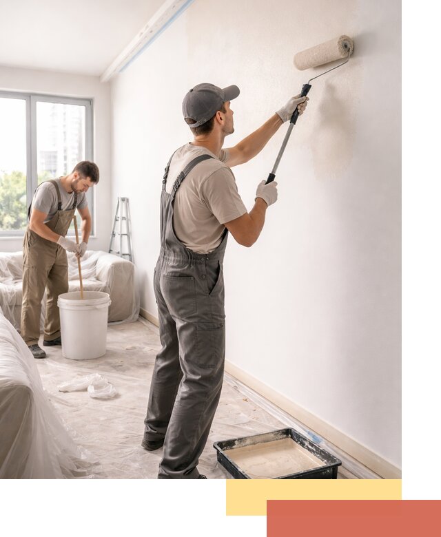 Покраска стен в офисе в Балтийске — быстрый и качественный ремонт