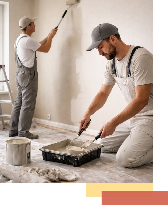 Покраска стен в квартире в Балтийске — профессионально и аккуратно