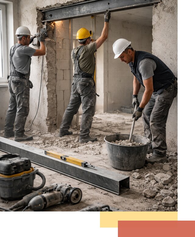 Создание проемов в стенах и несущих конструкциях в Балтийске