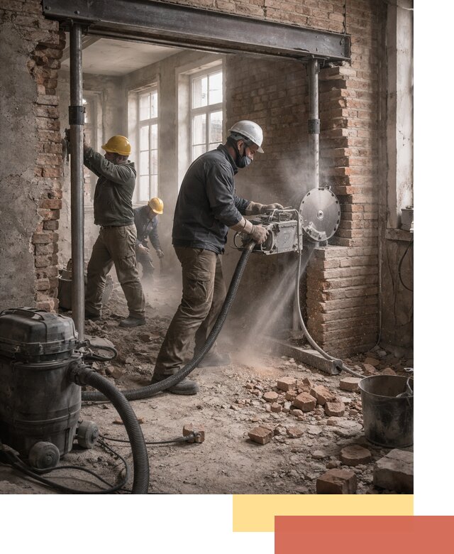 Прорезка проема в стене под дверной или оконный проем в Балтийске