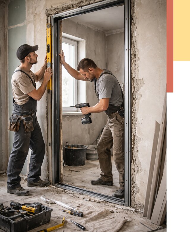 Закладка дверного проема в Балтийске от 3568 руб. — быстро и недорого | ОТДЕЛОЧНИК-Блт