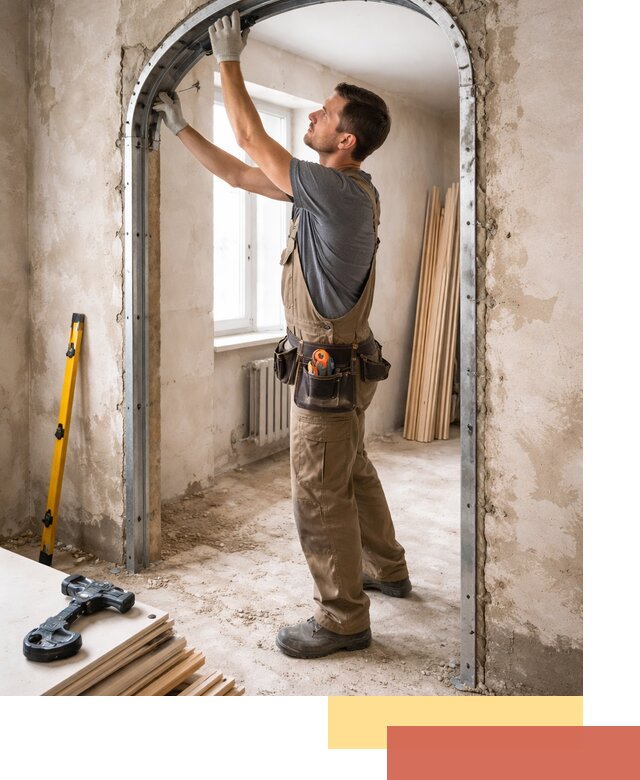 Устройство арочного проема в Балтийске под ключ