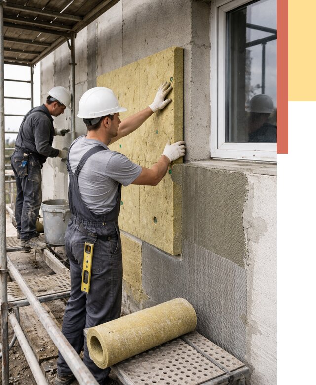 Утепление стен в Балтийске от 4384 руб. под ключ — быстро и недорого | ОТДЕЛОЧНИК-Блт