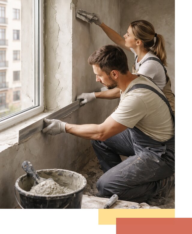 Штукатурка откосов дверей и окон профессионально в Балтийске