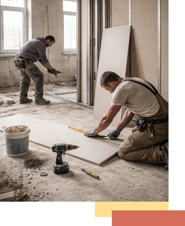 Кладка перегородок из ПГП под ключ в Балтийске