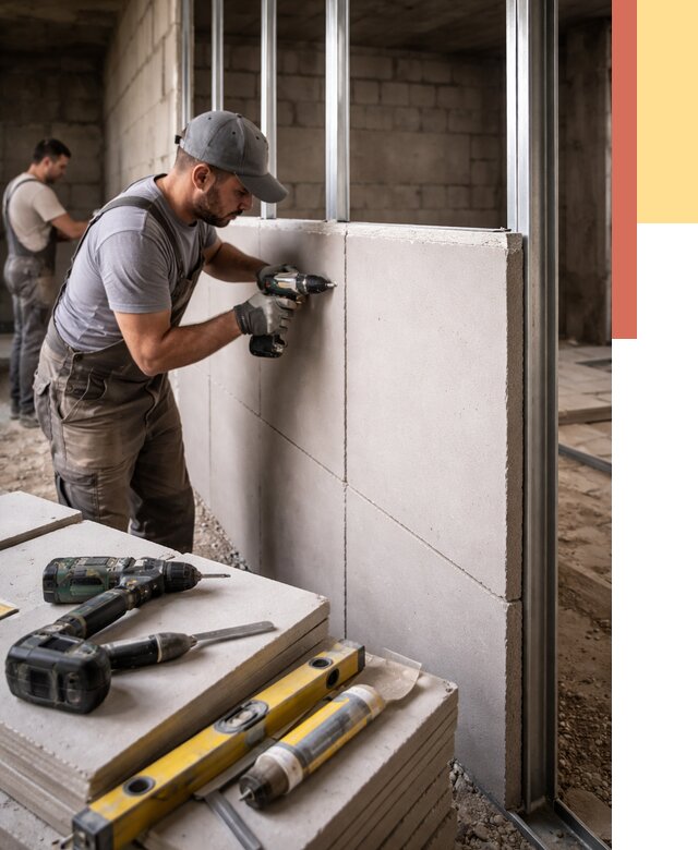 Кладка влагостойких перегородок ПГП в Балтийске от 1223 руб. под ключ | ОТДЕЛОЧНИК-Блт