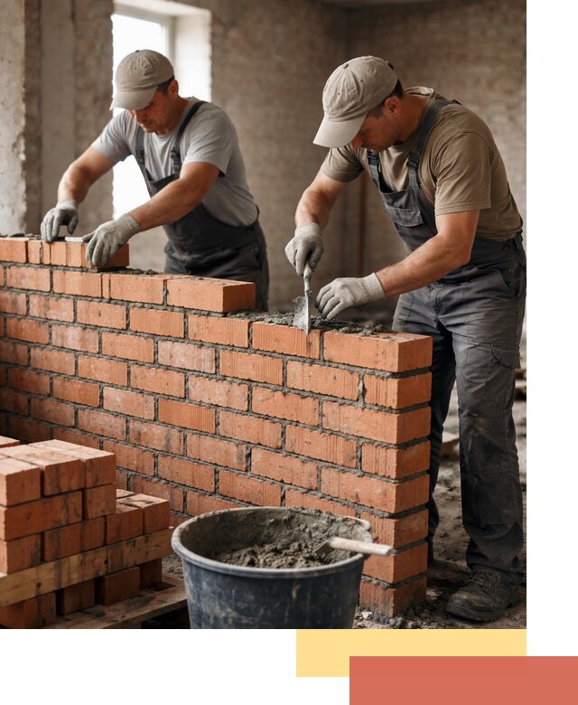 Кладка кирпичных перегородок под ключ в Балтийске