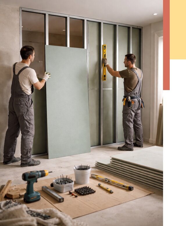 Перегородка из влагостойкого гипсокартона в Балтийске от 4894 руб. — монтаж под ключ | ОТДЕЛОЧНИК-Блт