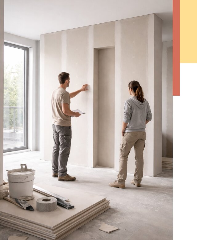 Зонирующая перегородка из гипсокартона в Балтийске от 2855 руб. под ключ | ОТДЕЛОЧНИК-Блт