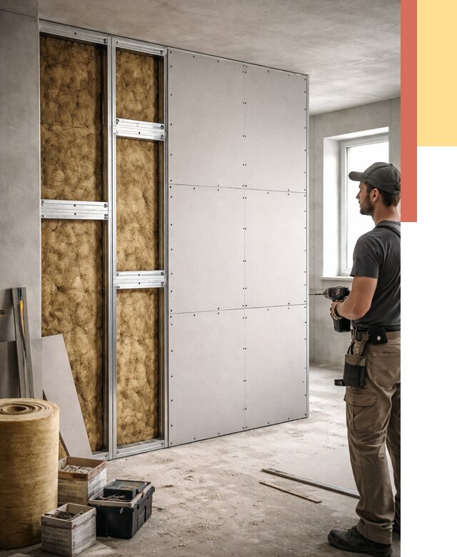 Усиленная перегородка под навеску в Балтийске от 13050 руб. — монтаж под ключ | ОТДЕЛОЧНИК-Блт