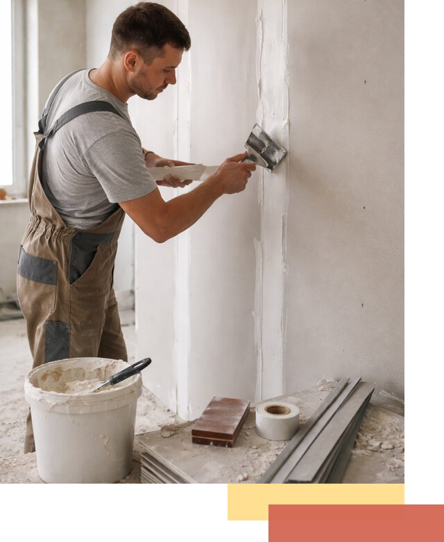 Шпаклевка перегородок из гипсокартона в Балтийске качественно и быстро