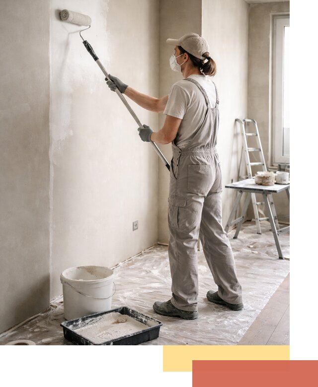 Покраска перегородок из гипсокартона в Балтийске качественно и недорого