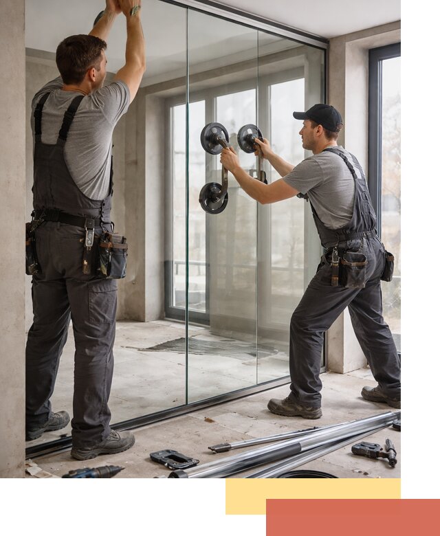 Цельностеклянные перегородки под ключ в Балтийске